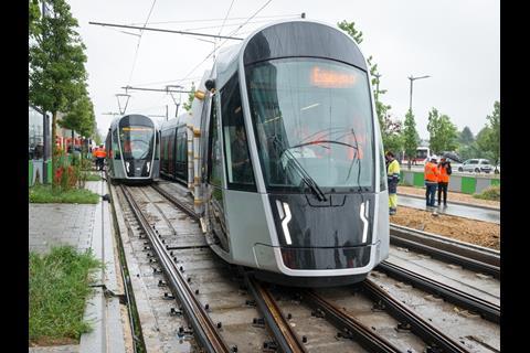 Test running will initially take place on the Kirchberg section of the Luxtram route. (Photo: M Goergen)